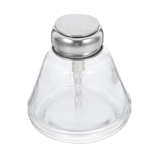 Cabilock Pumpspender Flasche aus Nachfüllbare Druckpumpe für Nagellackentferner und Make Up Entferner Transparenter Behälter Einfach zu Reinigen für Professionelle Nagelsalons und von Cabilock