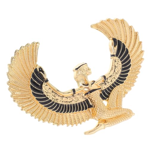 Cabilock Retro Ägyptische Göttin Brosche Zinklegierung Skulptur Anstecknadel Damen Schmuck Vielseitiges Accessoire für Kleidung Taschen Hüte Alltag und Party von Cabilock