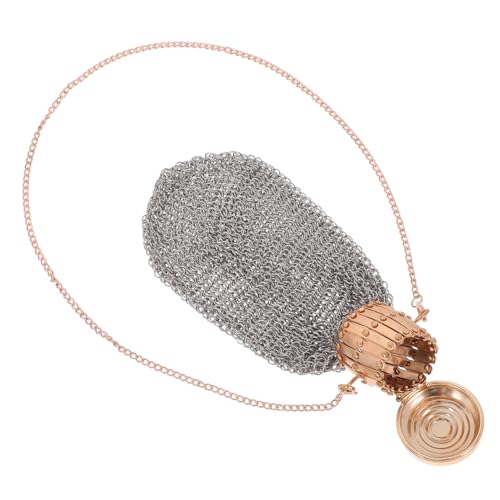 Cabilock Retro Metal Mesh Münzgeldbörse mit Drehverschluss Kleines Doppellagiges Portemonnaie für Kleingeld Tragbare Mini Geldbörse im Vintage Stil für Damen Robustes Edelstahlgeflecht für von Cabilock