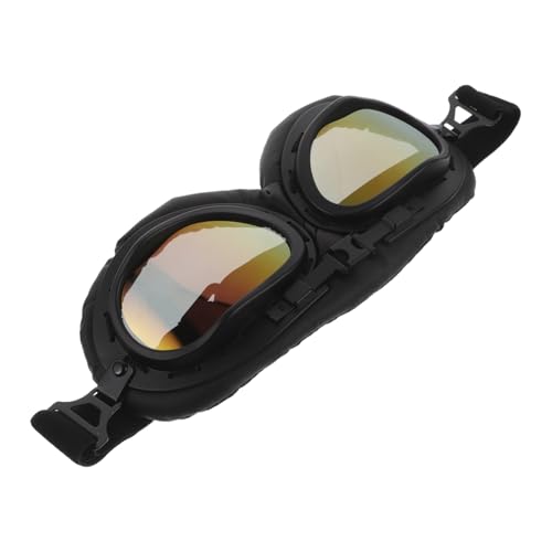 Cabilock Retro Motorradbrille aus Robustem PC Material Winddicht Vintage Motorradbrille für Herren Damen Outdoor Atv Motocross Schutzbrille im Klassischen Steampunk Stil von Cabilock