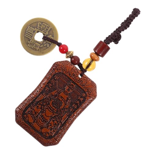Cabilock Taisui Amulett Schlüsselanhänger aus Holz Feng Shui für Glück und Wohlstand Chinesischer Glücksbringer Hochwertige Hängedekoration für Neujahr und Feste Einzigartiges für Freunde von Cabilock