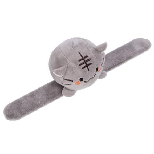 Cabilock Tigerkatzen-Sexring halloween geschenke halloween assecoires realistischer ausgestopfter Tiger Stofftier-Plüsch-Klapparmbänder spielzeuge Handring dekorative Armbänder Schlagbänder von Cabilock