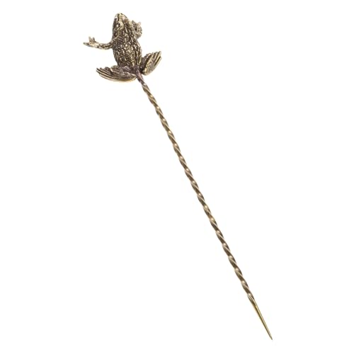 Cabilock Vintage Messing Teanadel für Teezubehör Teanadel mit Elegantem Design zum Reinigen von Teekannen für Stilvolle Teerituale von Cabilock