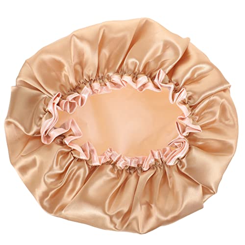 Cabilock Elastische Duschhaube Für Damen Haarhaube Große Wiederverwendbare Duschhaube Atmungsaktive Satin Haarhaube Für Langes Haar von Cabilock