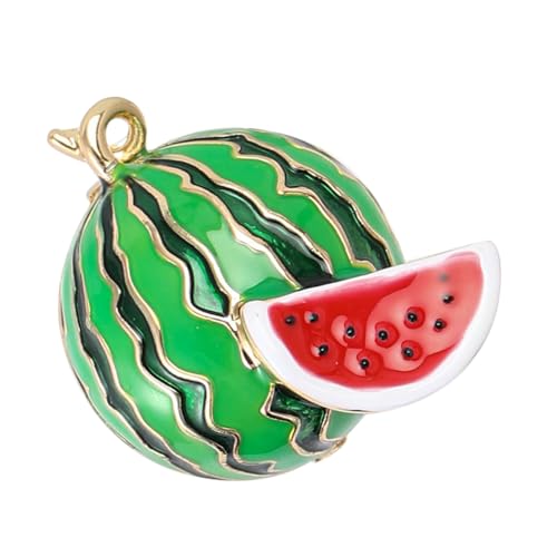 Cabilock Wassermelonen Brosche aus Emaille für Damen Niedlicher Früchte Anstecker Vielseitiges Schmuckstück für Kleidung Taschen Hüte Modischer Sicherheitshinweis für Sommer von Cabilock