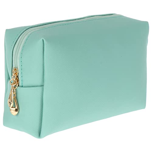 Cabilock Kulturtasche Kosmetiktasche Damen Reise Make up Tasche Groß Mit Reißverschluss Tragbare Kosmetik Aufbewahrung Für Camping Und Outdoor Leichtes Pu Material in Hellgrün von Cabilock