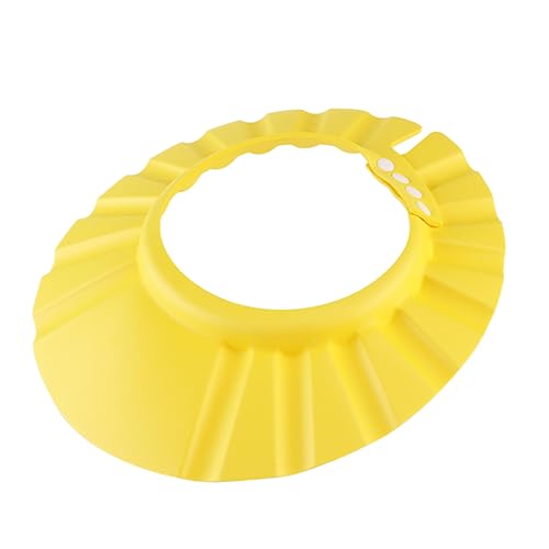 Ultra- und Mädchen Badeshampoo-hut Gelb Babyparty-hut Verstellbare Druckknöpfe Hitzebeständig von Cabilock