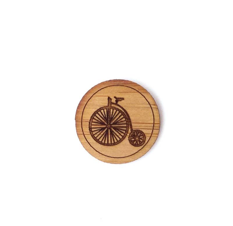 Pennyfarthing Pin. Fahrrad-Pin. Holz Krawatte Anstecknadel. Herren Boutonniere. Für Ihn. Geschenke Papa. Radfahren von Cabin