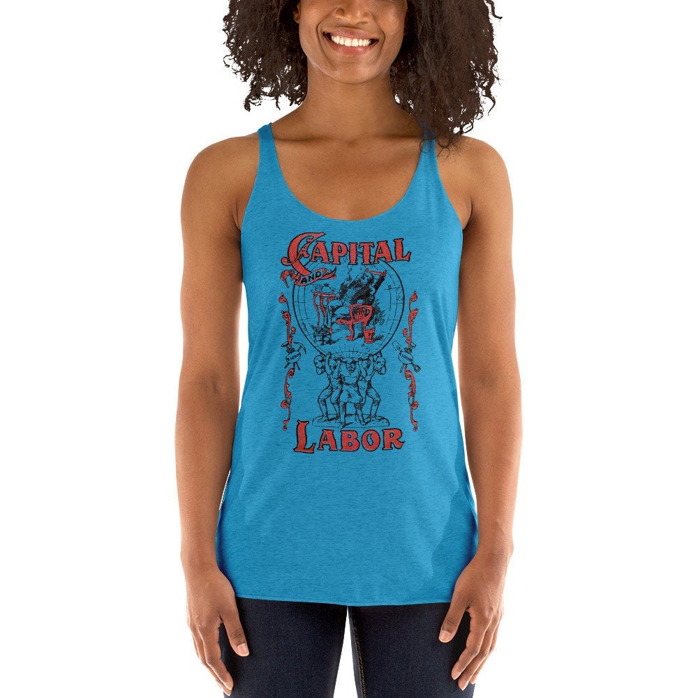 Arbeiter Tank Kapital Und Arbeit | Damen Sozialismus Linker Racerback, Retro Kommunismus, Sozialist, Antikapitalistisch, Pro-Union Geschenk Arbeiter Tank Kapital Und Arbeit | Damen Sozialismus Linker Racerback, Retro Kommunismus, Sozialist, Antikapitalistisch, Pro-Union Geschenk von CabinetForTheCurious