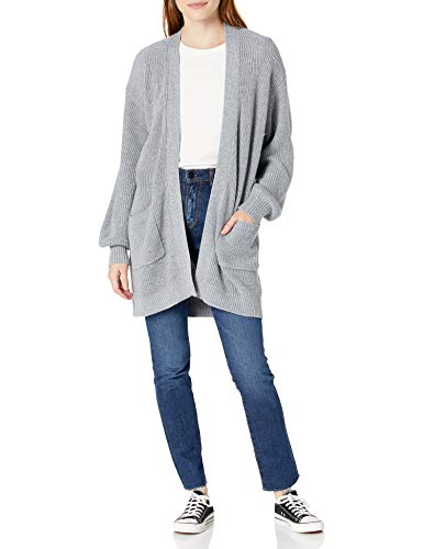 Cable Stitch Women's Oversized Open Front Cardigan Heather Grey Large von Cable Stitch