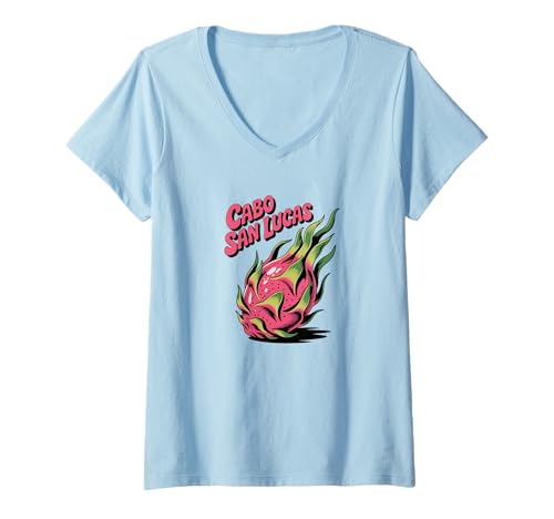 Damen Cabo San Lucas Los Cabos Souvenir Cabo T-Shirt mit V-Ausschnitt von Cabo San Lucas Mexico Souvenir Store