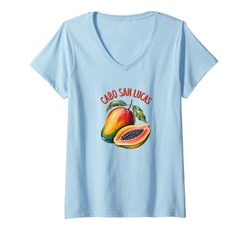 Damen Cabo San Lucas Los Cabos Souvenir Cabo T-Shirt mit V-Ausschnitt von Cabo San Lucas Mexico Souvenir Store