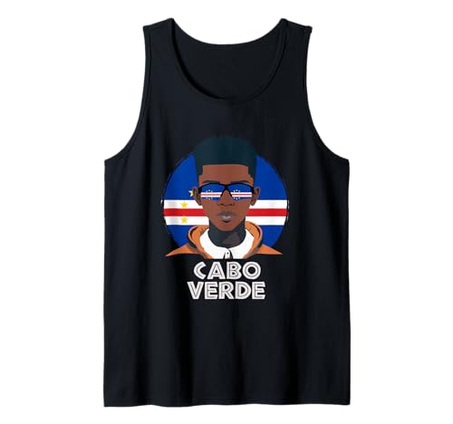Herren Cabo Verde, Cabo Verde Flagge, Cabo Verde Boy, African Boy Tank Top von Cabo Verde Flag Gifts for Cabo Verdean Teens &