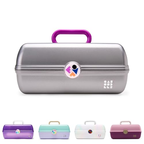 Caboodles Twilight Disco - On-The-go Girl Costmetic Organizer Make-up & Accessory Carry Case, Silver Shimmer von Caboodles