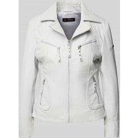 Cabrini Jacke mit Reißverschlusstaschen in Weiss, Größe 40 von Cabrini