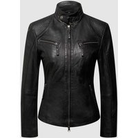 Cabrini Lederjacke aus Lammnappa in Black, Größe 48 von Cabrini