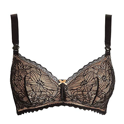 Cache Coeur Damen Iris Schwangerschafts-BH, Blickdicht, Schwarz (Black), 75G von Cache Coeur