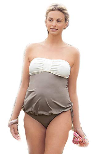 Cache Coeur Set Damen Umstandsbademode Tankinis Umstandstankini Eden/Farbe: beige Größe: S von Cache Coeur