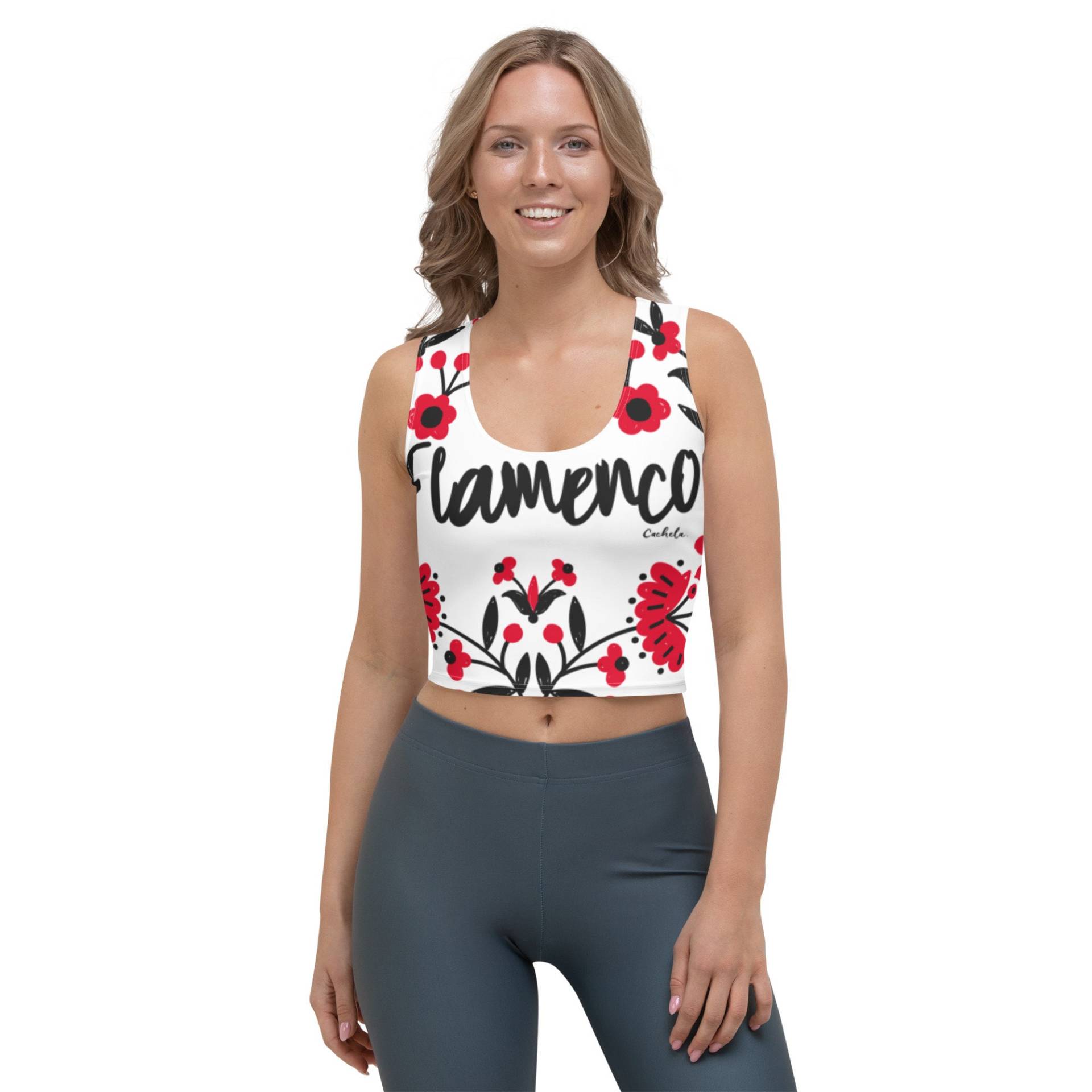 Flamenco-Crop-Top von Cachela
