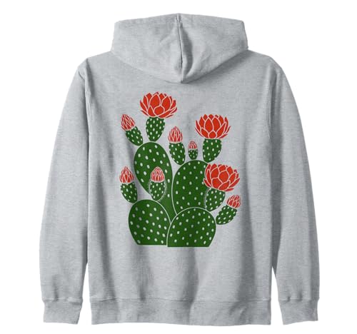 Kaktus mit roten Blumen Kunst für Frauen Kinder Mädchen Kapuzenjacke Kaktus mit roten Blumen Kunst für Frauen Kinder Mädchen Kapuzenjacke von Cacti Arts Design