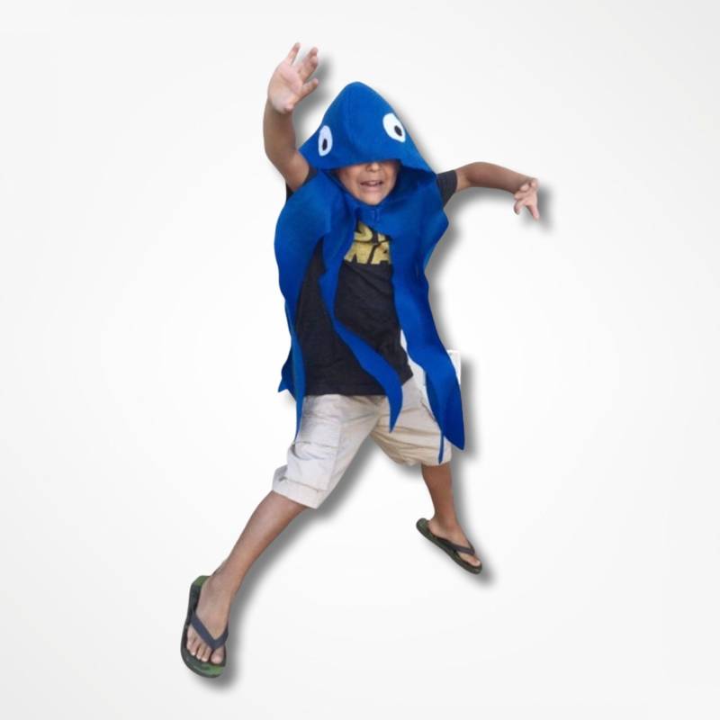 Blauer Oktopus Umhang, Halloween Kostüm Oder Umhang von CactusJaneEmporium