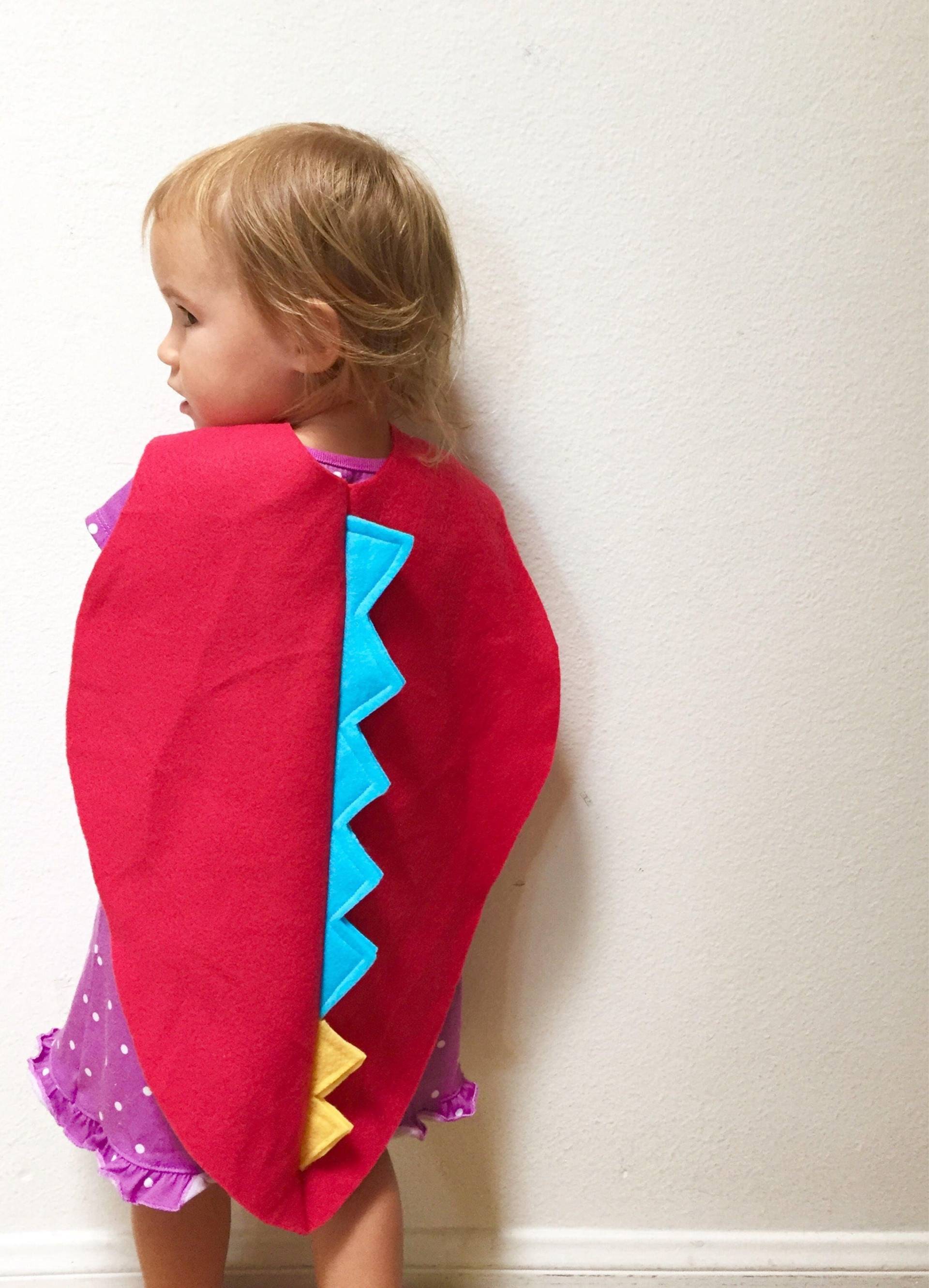 Roter Dinosaurier Umhang Für Kleinkinder, Halloween-Kostüm von CactusJaneEmporium