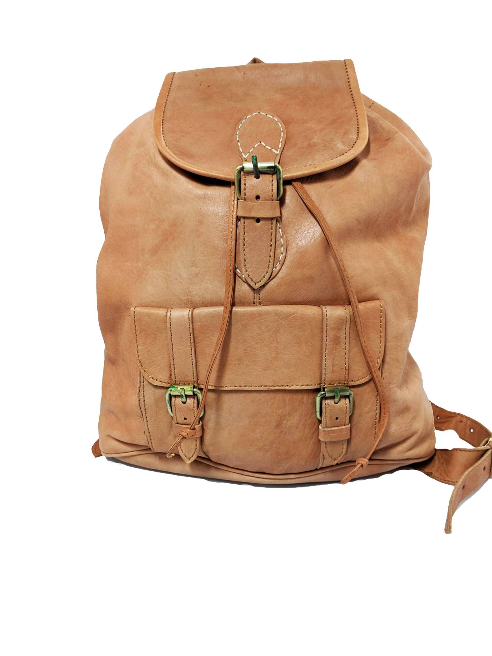 Handgefertigter Lederrucksack 14 Zoll Laptop-Rucksack, Rindsleder in Hellbraun Handgefertigter Lederrucksack 14 Zoll Laptop-Rucksack, Rindsleder in Hellbraun von CactusLeatherLondon