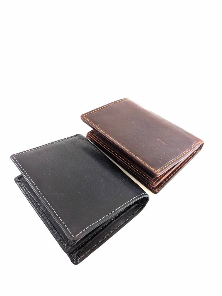 Slim Design Bifold Leder Geldbörse von CactusLeatherLondon