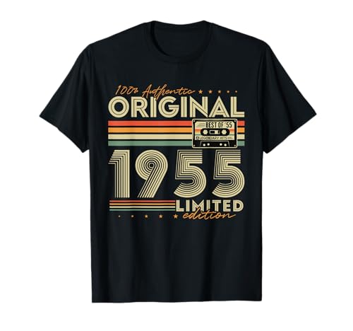 Original 1955 Vintage Geschenk 70. Geburtstag Herren Damen T-Shirt Original 1955 Vintage Geschenk 70. Geburtstag Herren Damen T-Shirt von Cadeau Anniversaire 70 Ans Pour Nées En 1955