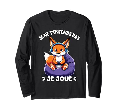 Lustiger humorvoller Gaming-Fuchs für Männer und Jungen Langarmshirt Lustiger humorvoller Gaming-Fuchs für Männer und Jungen Langarmshirt von Cadeau Pour Gamer By GTSTDesign Store