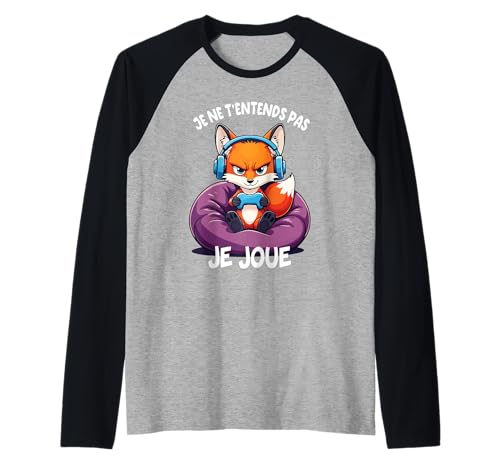 Lustiger humorvoller Gaming-Fuchs für Männer und Jungen Raglan Lustiger humorvoller Gaming-Fuchs für Männer und Jungen Raglan von Cadeau Pour Gamer By GTSTDesign Store