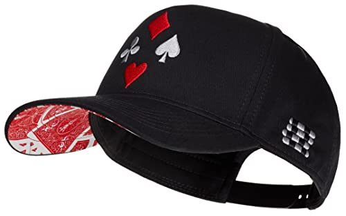 Cadency® Baseball Cap Poker, Schwarz, Unisex, Größenverstellbar von Cadency