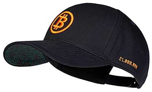 Cadency® Basecap Bitcoin, Damen und Herren, Schwarz, Unisex, Größenverstellbar von Cadency