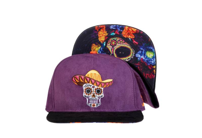 Cadency Snapback Cap Fiesta de los Muertos Basecap mit geradem Schirm, Einheitsgröße, Unisex von Cadency