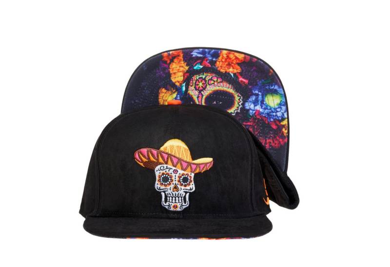 Cadency Snapback Cap Fiesta de los Muertos Basecap mit geradem Schirm, Einheitsgröße, Unisex von Cadency