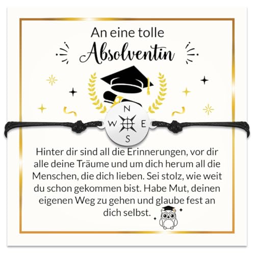 Cadimus Abschluss 2025 Geschenk, Kompass-Armband Silber,Abschluss Armband Bachelor,Abitur 2025 Mädchen Junge,Grußkarte zum Schulabschluss,Abschlussgeschenke für Freunde und Klassenkameraden Cadimus Abschluss 2025 Geschenk, Kompass-Armband Silber,Abschluss Armband Bachelor,Abitur 2025 Mädchen Junge,Grußkarte zum Schulabschluss,Abschlussgeschenke für Freunde und Klassenkameraden von Cadimus