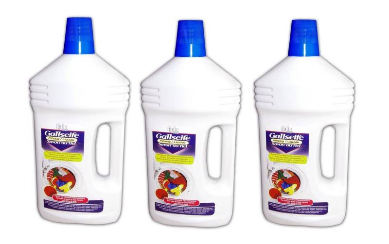 Cado mat Flüssigseife GALLSEIFE 3L Fleckentferner Fleckenlöser Kernseife 43 (3 Dosen), 3-tlg., Fleckenlöser Flüssigseife Flecken Entferner von Cado mat