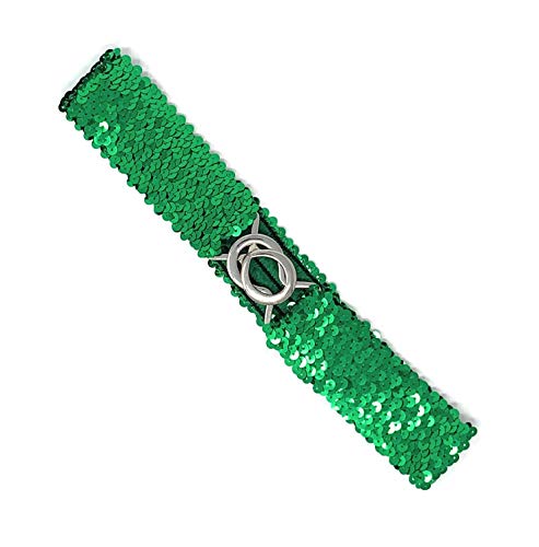 Cadoline Kleiner schmaler Paillettengürtel, grüner Gürtel, Länge/Breite 62 x 5 cm, elastische Taille, Paillette-Stil Cadoline Kleiner schmaler Paillettengürtel, grüner Gürtel, Länge/Breite 62 x 5 cm, elastische Taille, Paillette-Stil von Cadoline
