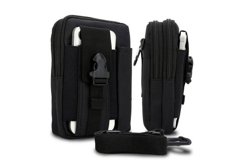 Cadorabo Handytasche für iPhone XS MAX (1-tlg), Hülle mit Schultergurt Handyhalter Militär Gürteltasche Hüfttasche von Cadorabo