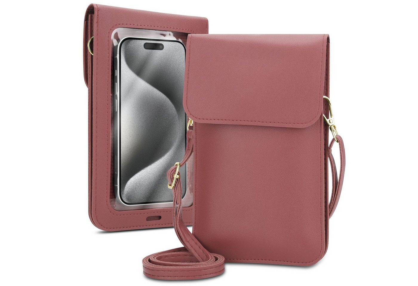 Cadorabo Handytasche für Xiaomi Poco F6 Pro (1-tlg), Hülle Handytasche zum Umhängen Damen Handtasche Handyfach PU Leder von Cadorabo