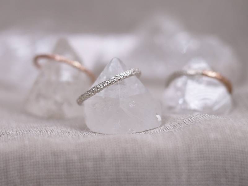 Sandstein Stacker Ring - Sterling Silber Handgemacht von CaeliaJewellery