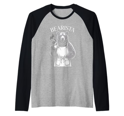Lustiger Spruch Bearista Kaffee Wortspiel Espresso Witz Damen Herren Raglan Lustiger Spruch Bearista Kaffee Wortspiel Espresso Witz Damen Herren Raglan von Cafe Animal Humor Latte Brew Morning Roast Art