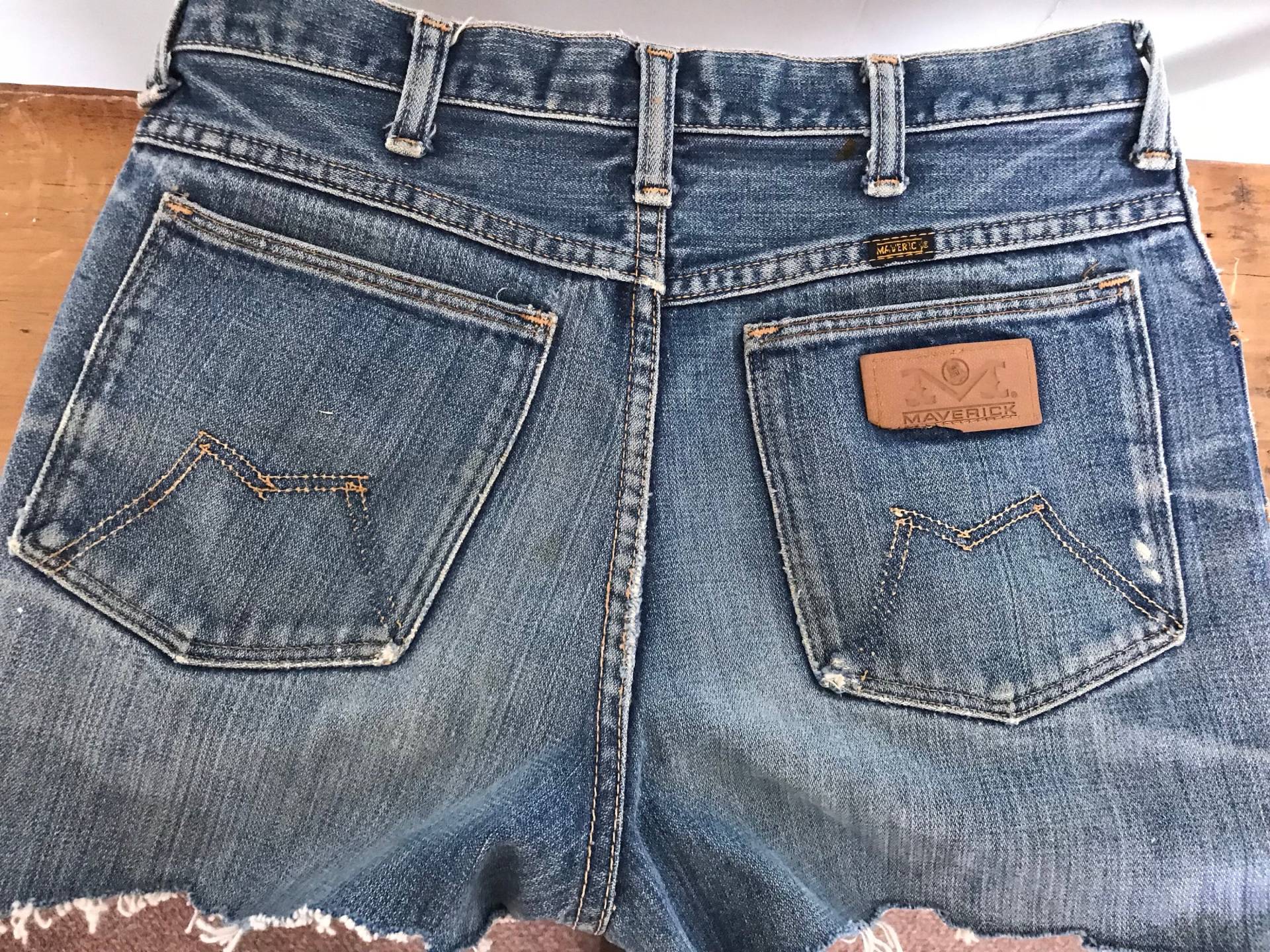 Vtg 30"W Shorts Denim-Maverick-Made in Usa Vtg 30"W Shorts Denim-Maverick-Made in Usa von CafeSocietyVintageGB