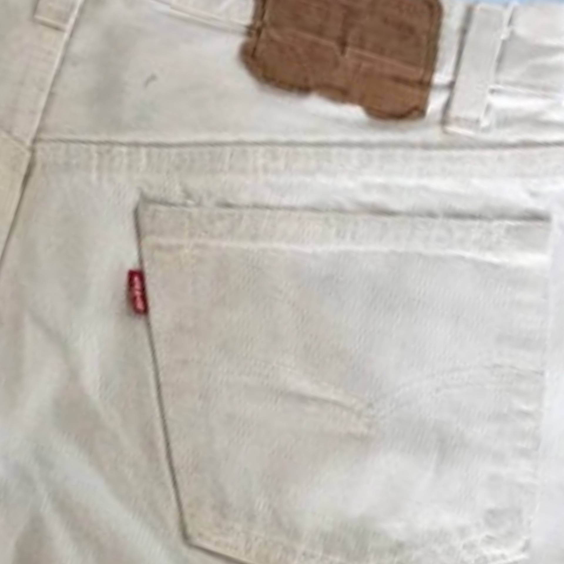 Vtg 30"W Weiße Levi Shorts-501-Denim Made in Usa Vtg 30"W Weiße Levi Shorts-501-Denim Made in Usa von CafeSocietyVintageGB