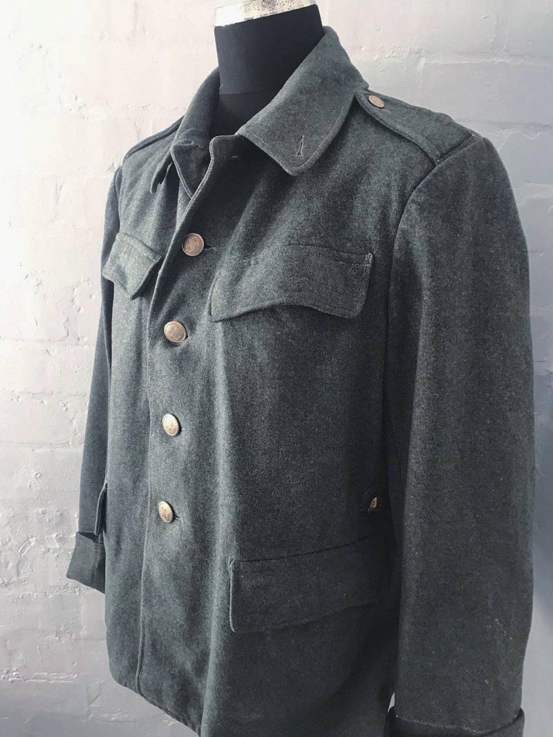 Vtg 50Er Jahre Schweizer Militär Jkt-Mantel | Kurz - Epaulettes Vtg 50Er Jahre Schweizer Militär Jkt-Mantel | Kurz - Epaulettes von CafeSocietyVintageGB