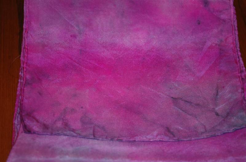 Rosa Und Lavendel Gebatikt Seidenschal von Cafearts