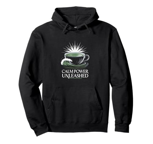 Calm Power Unleashed Grünes Teelicht Sunrise Zen Bliss Glow Pullover Hoodie Calm Power Unleashed Grünes Teelicht Sunrise Zen Bliss Glow Pullover Hoodie von Caffeine Consumers Mild Energy Tea Lovers Tees