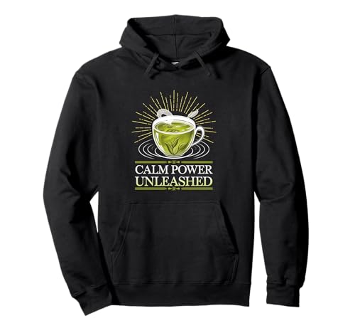 Calm Power Unleashed Grünes Teelicht Sunrise Zen Bliss Glow Pullover Hoodie Calm Power Unleashed Grünes Teelicht Sunrise Zen Bliss Glow Pullover Hoodie von Caffeine Consumers Mild Energy Tea Lovers Tees