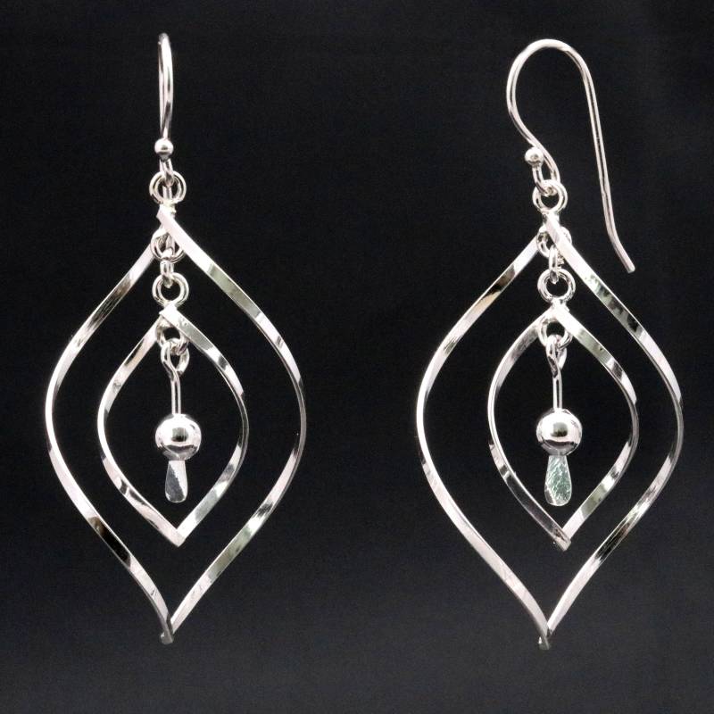 925 Silber Damen Ohrringe Hängeohrringe Handarbeit von CahayaPermai
