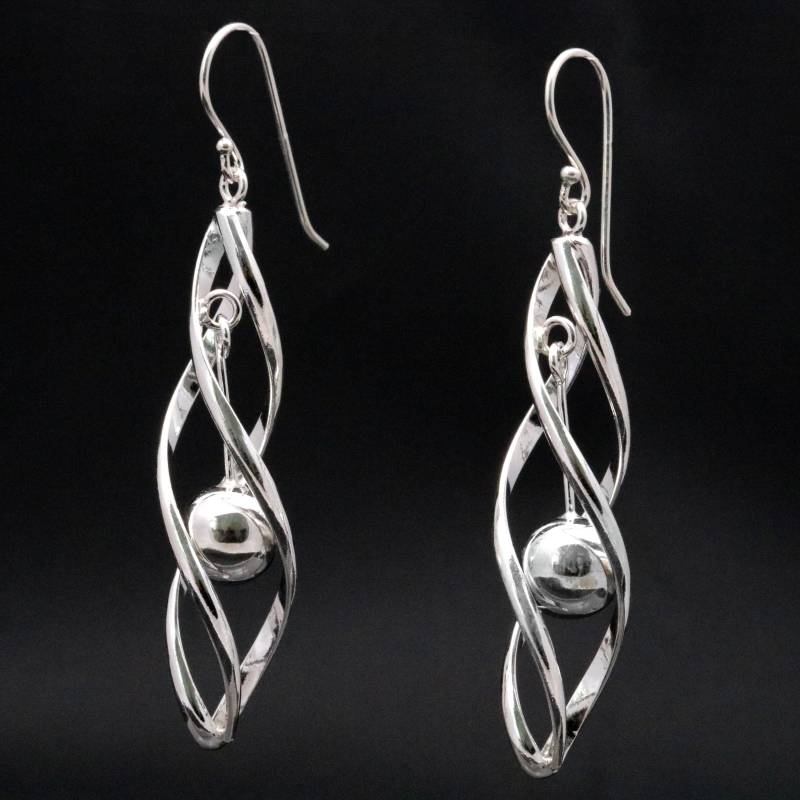 925 Silber Damen Ohrringe Hängeohrringe Handarbeit von CahayaPermai